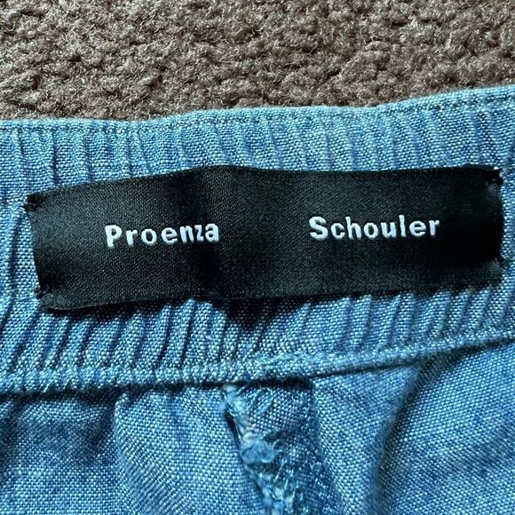 Proenza Schouler Drawstring Soft Denim Pants - Picture 6 of 10